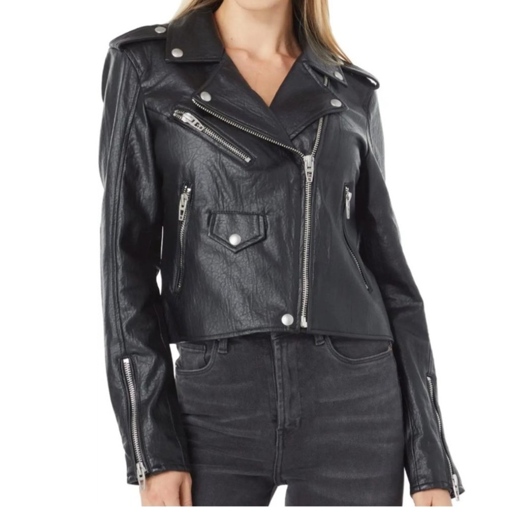 🆕BLANKNYC Vegan Leather Motorcycle Jacket, Size Medium